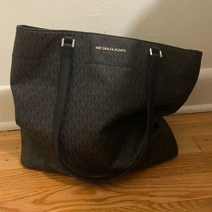 Michael Kors, Black,  large MK Tote